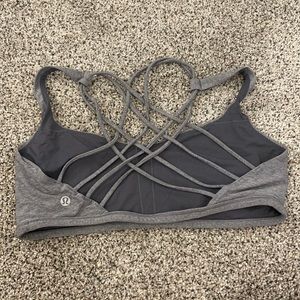Grey Lululemon Free to Be Bra
